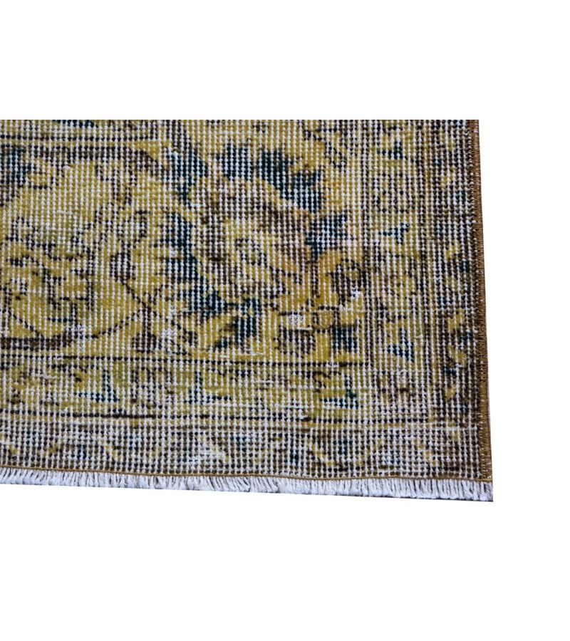 7X10 Feet , Blue Color Antique Rug , Turkish Area Rug , Muted Vintage Color Rug , No Repeair PErfect Condtion Rug