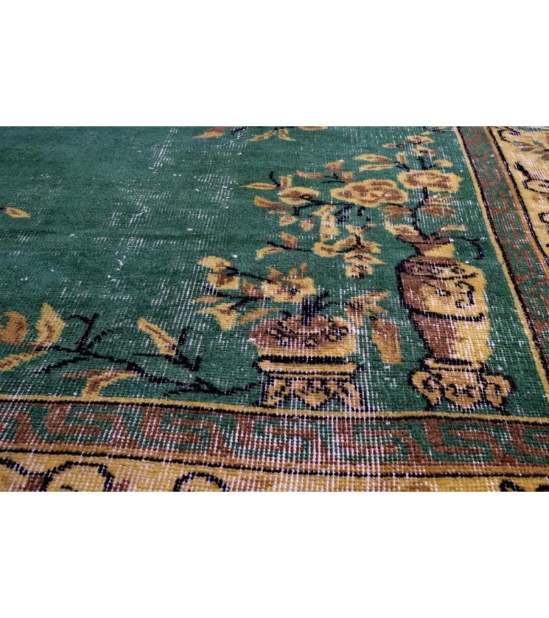 6.8X9.5 Feet , Large Size Antique Turkihsh Rug , Living Room Carpet , Hand made Rug , Area Rug