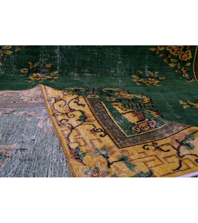 6.8X9.5 Feet , Large Size Antique Turkihsh Rug , Living Room Carpet , Hand made Rug , Area Rug