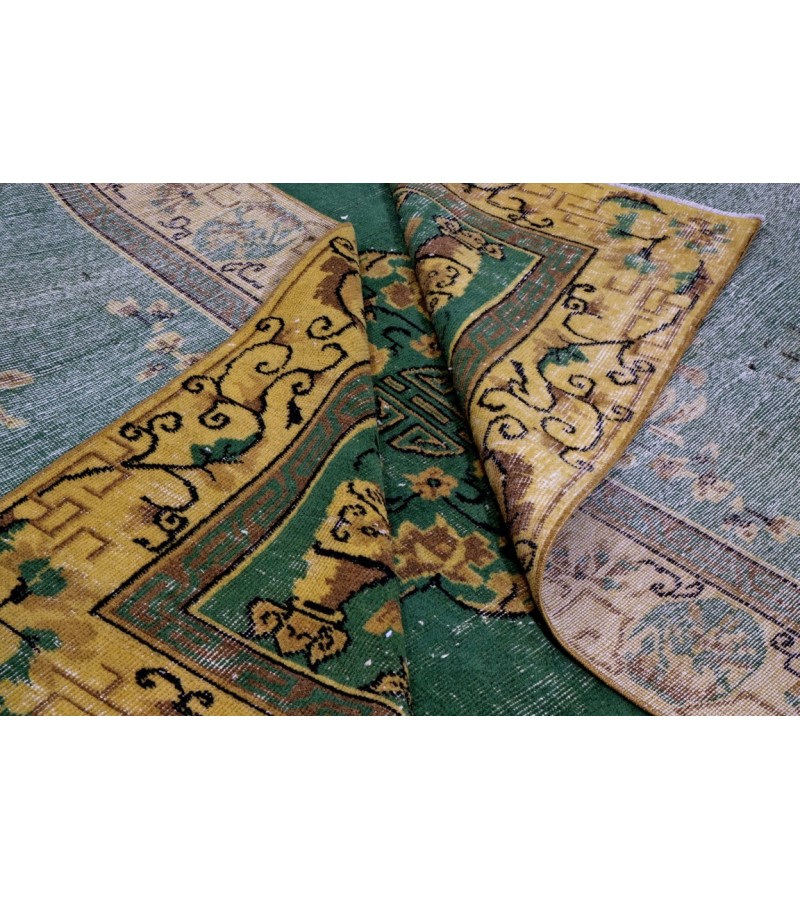 6.8X9.5 Feet , Large Size Antique Turkihsh Rug , Living Room Carpet , Hand made Rug , Area Rug