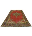 6.3x9.8 Feet , Red Color Vintage Rug , Hand Made Rug, Turkish Area Rug , Madellion PAttern Rug