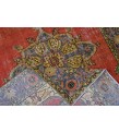 6.3x9.8 Feet , Red Color Vintage Rug , Hand Made Rug, Turkish Area Rug , Madellion PAttern Rug