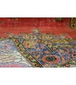 6.3x9.8 Feet , Red Color Vintage Rug , Hand Made Rug, Turkish Area Rug , Madellion PAttern Rug