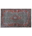 6'4X10''5 Feet, Large size Turkish Rug , Living Room Antique Rug , Brown in Gray color Rug , 60' old vintage Rug , 193x315 cm