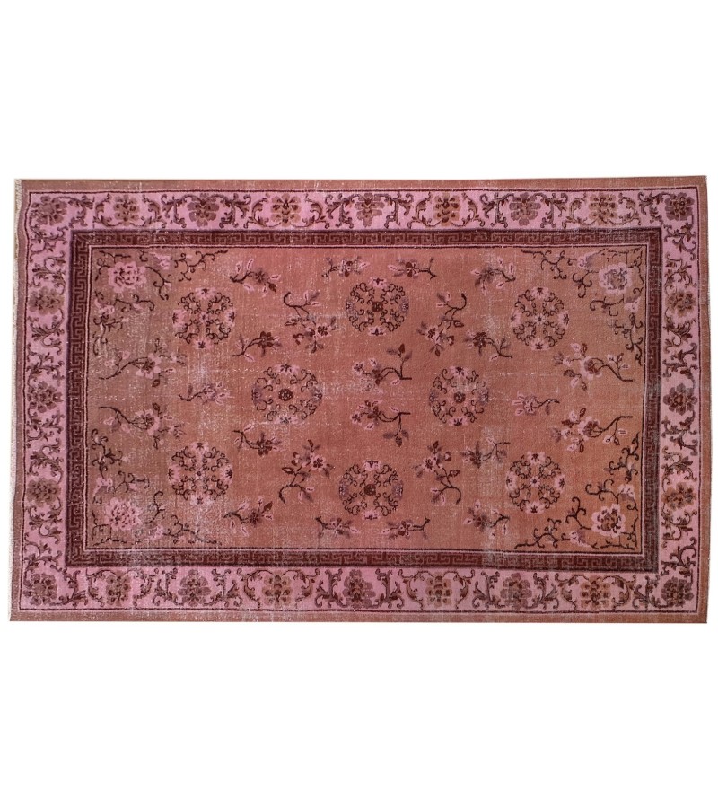 6'6X9''7 Feet , handmade rug , Turkish Antique Living Room Rug , 6x10 Oushak Rug , Floor Vintage Rug , 198x291 cm