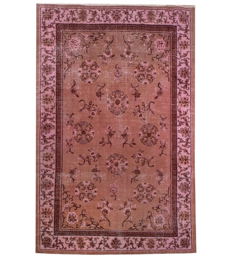 6'6X9''7 Feet , handmade rug , Turkish Antique Living Room Rug , 6x10 Oushak Rug , Floor Vintage Rug , 198x291 cm