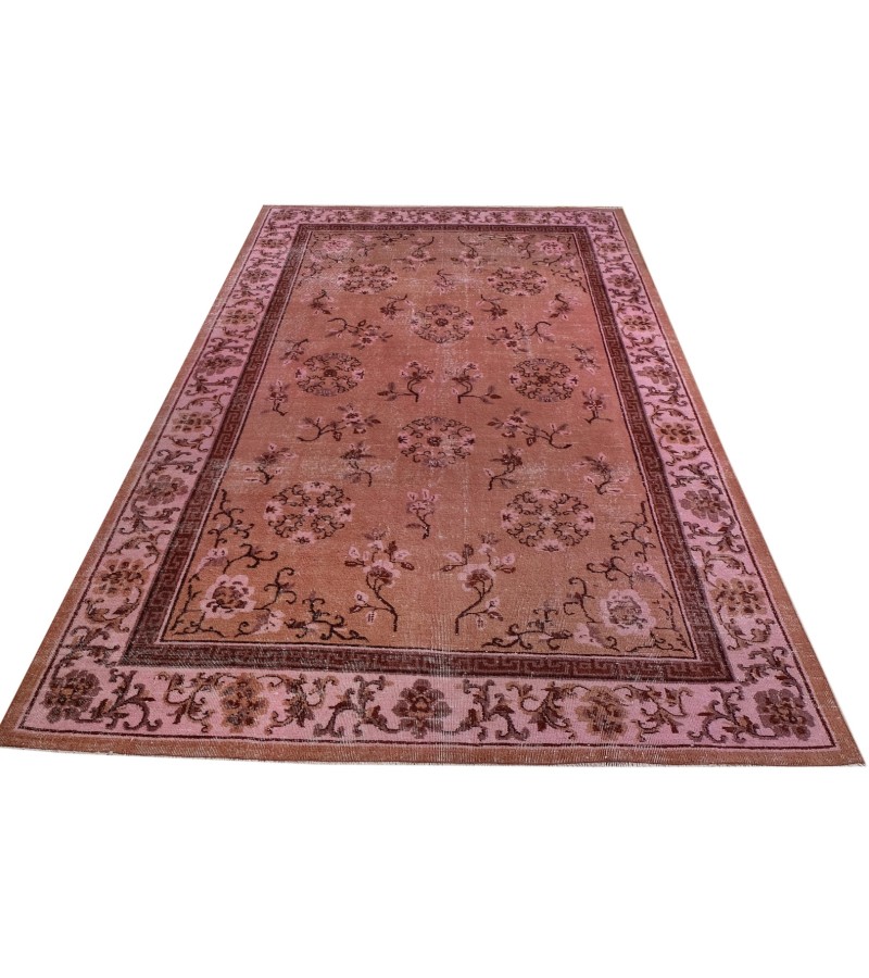 6'6X9''7 Feet , handmade rug , Turkish Antique Living Room Rug , 6x10 Oushak Rug , Floor Vintage Rug , 198x291 cm