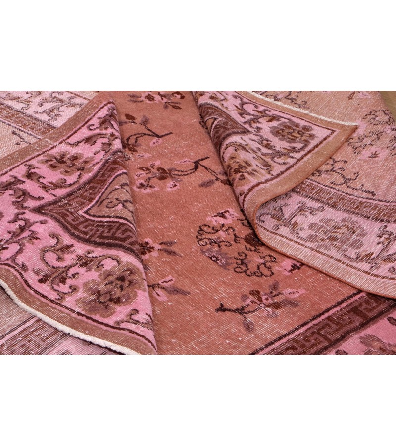 6'6X9''7 Feet , handmade rug , Turkish Antique Living Room Rug , 6x10 Oushak Rug , Floor Vintage Rug , 198x291 cm