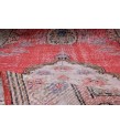 6'4X11''2 Feet , Living Room Rug , Handmade Turkish Rug , 6x11 Floral Madellion Rug , Bedroom Floor Rug , Antique Rug , 193x340 cm 