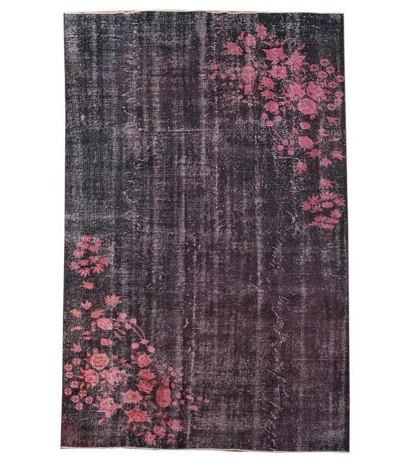 5'5X9'' Feet ,  Beatiful Floral Vintage Rug , 5x9 Kitchen Antique Rug , Handmade 50' old Rug , Homedecor Unique Rug , 164x275 cm