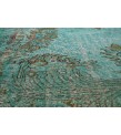 5'5 x 9'5'' Feet , teal handmade rug , 5x9 kitchen rug , floor madellion rug , turkish vintage rug , 165x287 cm 