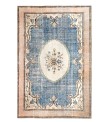 7'x11'' over size rug , 7x11 distressed rug , blue handmade wool rug , living room rug , decoration home decor rug , 213x331 cm