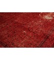 6'7x9'4'' Red wool rug , 7x9 handmade rug , turkish area rug , rug for living room , antique distressed rug , 200x283 cm