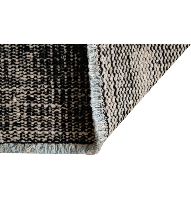 6'2x9'6'' black vintage rug , 6x10 handmade wool rug , distressed antique rug , faded rug , gift for her , turkish area rug , 192x295 cm