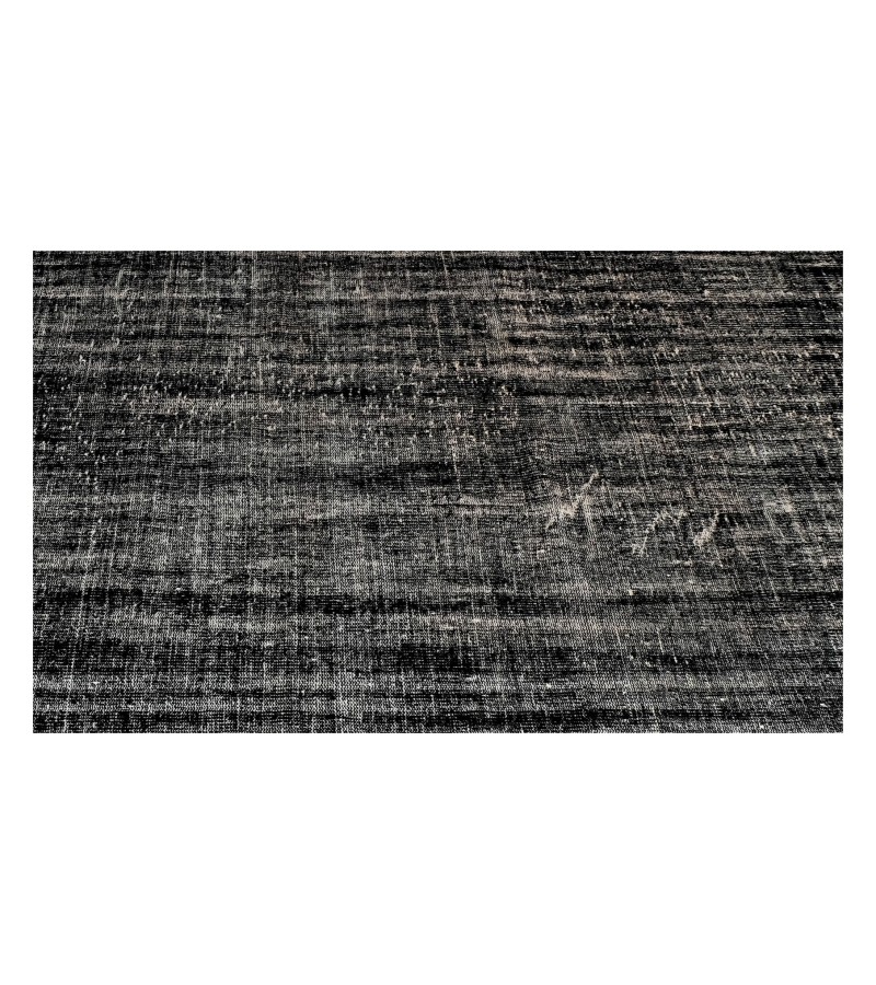 6'2x9'6'' black vintage rug , 6x10 handmade wool rug , distressed antique rug , faded rug , gift for her , turkish area rug , 192x295 cm