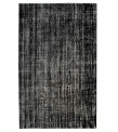 6'2x9'6'' black vintage rug , 6x10 handmade wool rug , distressed antique rug , faded rug , gift for her , turkish area rug , 192x295 cm