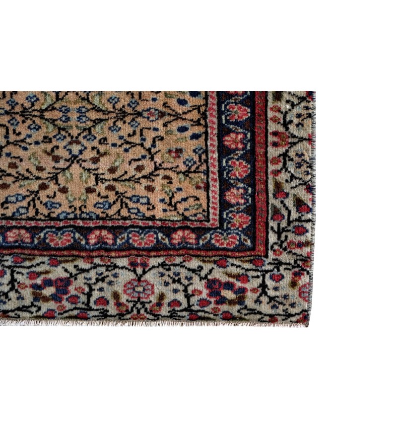 6x9 beige wool rug , turkish handmade rug , 5'6x8'8 antique living room rug , pastel muted rug , anatolian hand knotted rug , 171x271 cm