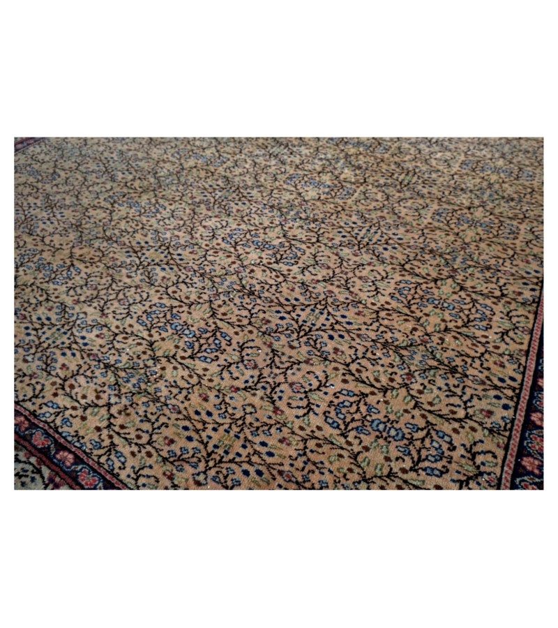 6x9 beige wool rug , turkish handmade rug , 5'6x8'8 antique living room rug , pastel muted rug , anatolian hand knotted rug , 171x271 cm