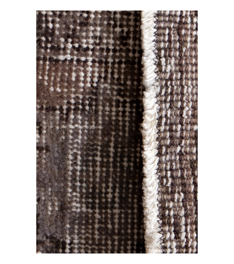 6'6x9'6 gray distressed rug , hand made wool rug , living room rug , kitchen rug , faded rug , muted rug , antique anatolian rug 204x294 cm