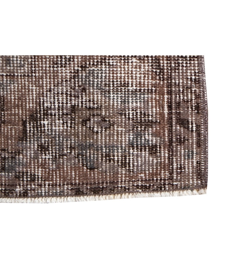 6'6x9'6 gray distressed rug , hand made wool rug , living room rug , kitchen rug , faded rug , muted rug , antique anatolian rug 204x294 cm