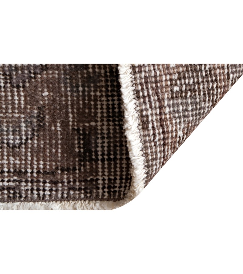 6'6x9'6 gray distressed rug , hand made wool rug , living room rug , kitchen rug , faded rug , muted rug , antique anatolian rug 204x294 cm