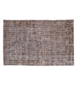 6'6x9'6 gray distressed rug , hand made wool rug , living room rug , kitchen rug , faded rug , muted rug , antique anatolian rug 204x294 cm