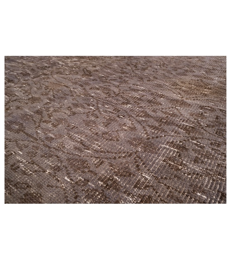 6x9 gray rug , antique handmade wool rug , 5'8x8'6 distressed rug , kitchen rug , faded rug , muted color rug , 177x265 cm