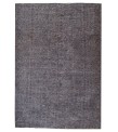 6x9 gray rug , antique handmade wool rug , 5'8x8'6 distressed rug , kitchen rug , faded rug , muted color rug , 177x265 cm