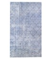 7x10 handmade rug , blue vintage rug , distressed rug , 6'8x10'1 anatolian area rug , hand knotted rug , 60'old Rug , 201x306 cm