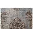 7x10 blue vintage rug, hand made wool rug , antique distressed rug 6'10x10'2 , turkish anatolian rug , muted color rug , faded rug , 206x306
