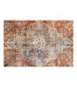 7x11 handmade wool rug , turkish vintage rug , 7'x10'9 anatolian rug , living room rug , distressed rug , pastel color rug , 213x327 cm