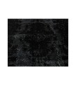 6x10 black rug , handmade wool rug , turkish distressed rug , 6'1x9'11 home decor vintage rug , 185x301 cm