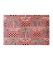 6x9 wool rug , ethnic anatolian motifs , 6'x9'4'' Turkish Anatolian Rug , antique handmade rug , perfect condition , 185x287 cm