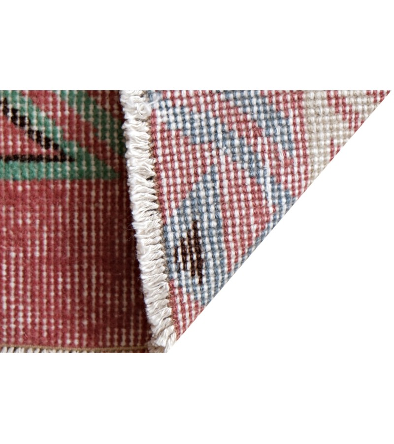 6x9 wool rug , ethnic anatolian motifs , 6'x9'4'' Turkish Anatolian Rug , antique handmade rug , perfect condition , 185x287 cm