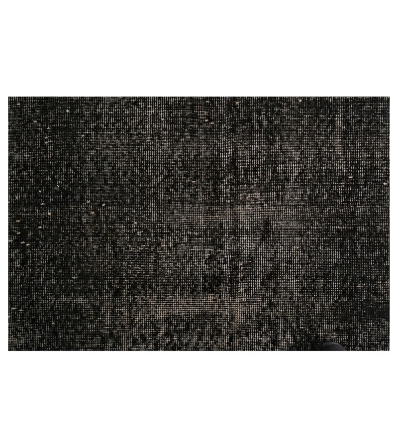7x11 black deco rug , turkish distressed rug , handmade wool rug 6'7x10'8 , Rug For Bedroom , Bedroom Rug , Rugs For Living Room , 205x330