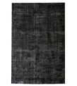 7x11 black deco rug , turkish distressed rug , handmade wool rug 6'7x10'8 , Rug For Bedroom , Bedroom Rug , Rugs For Living Room , 205x330