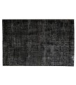7x11 black deco rug , turkish distressed rug , handmade wool rug 6'7x10'8 , Rug For Bedroom , Bedroom Rug , Rugs For Living Room , 205x330