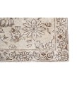 7x10 beige floral rug , handmade wool rug 6'10x9'11 , antique anatolian rug , distressed living room rug , faded rug , muted rug, 206x301 cm