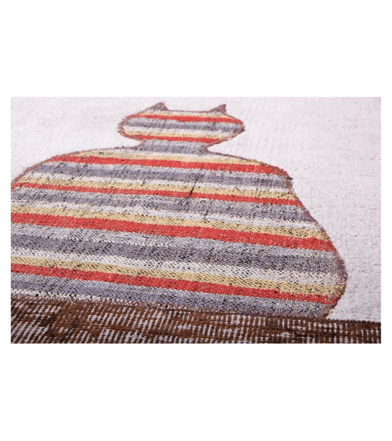 5x8 custom handmade work , hemp rug , unique beauty , decoration work , custom made to order , 165x257 cm