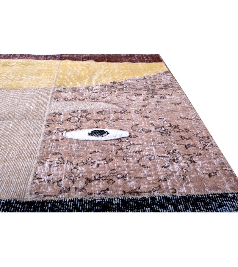 5x8 custom handmade work , wool rug , unique beauty , decoration work , custom made to order , 167x235 cm
