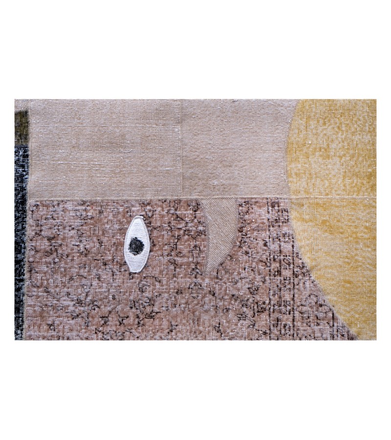 5x8 custom handmade work , wool rug , unique beauty , decoration work , custom made to order , 167x235 cm