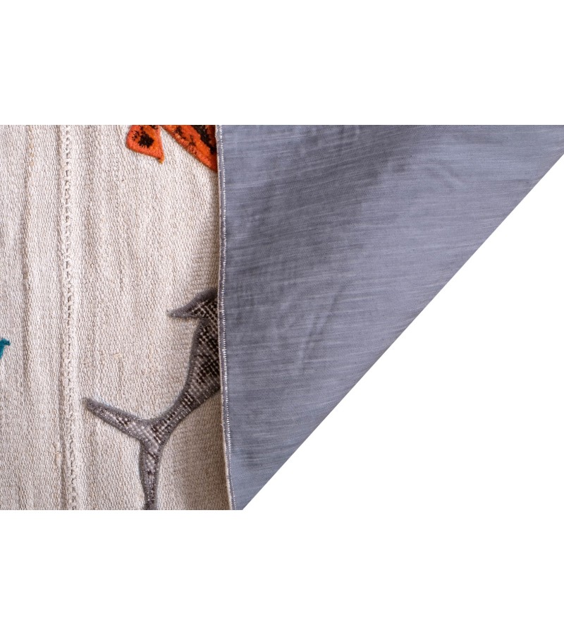 5x7 tiny sharks carpet , custom handmade work , hemp in wool rug , unique beauty , decoration work , custom made to order , 170x216 cm