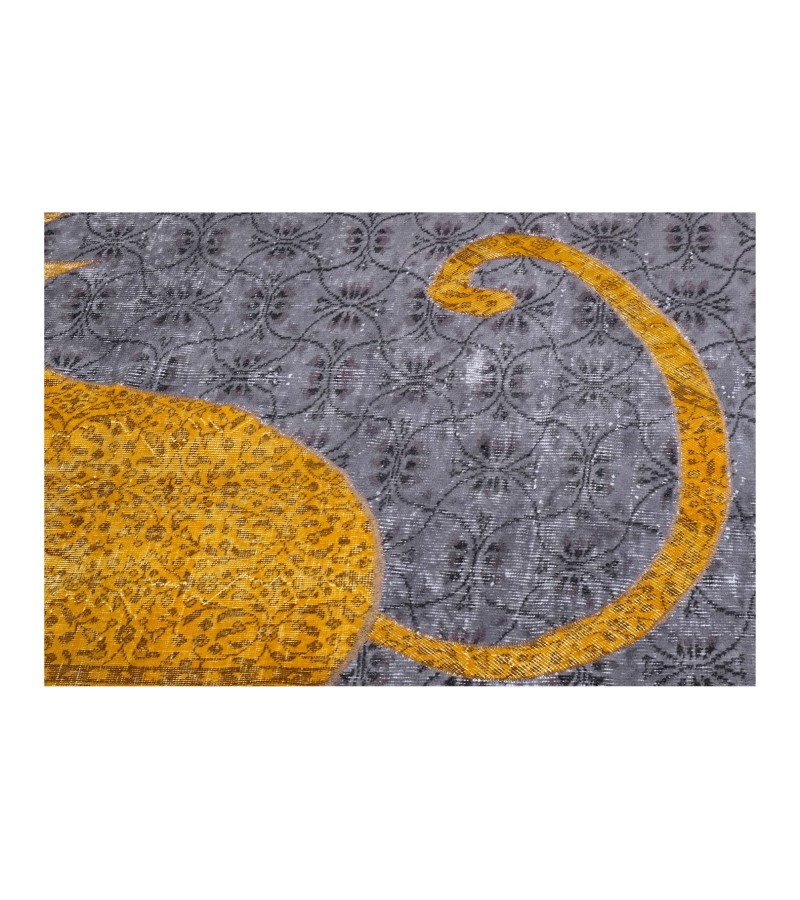 5x8 cat pattern carpet , custom handmade work , handmade wool rug , unique beauty , decoration work , custom made to order , 152x254 cm