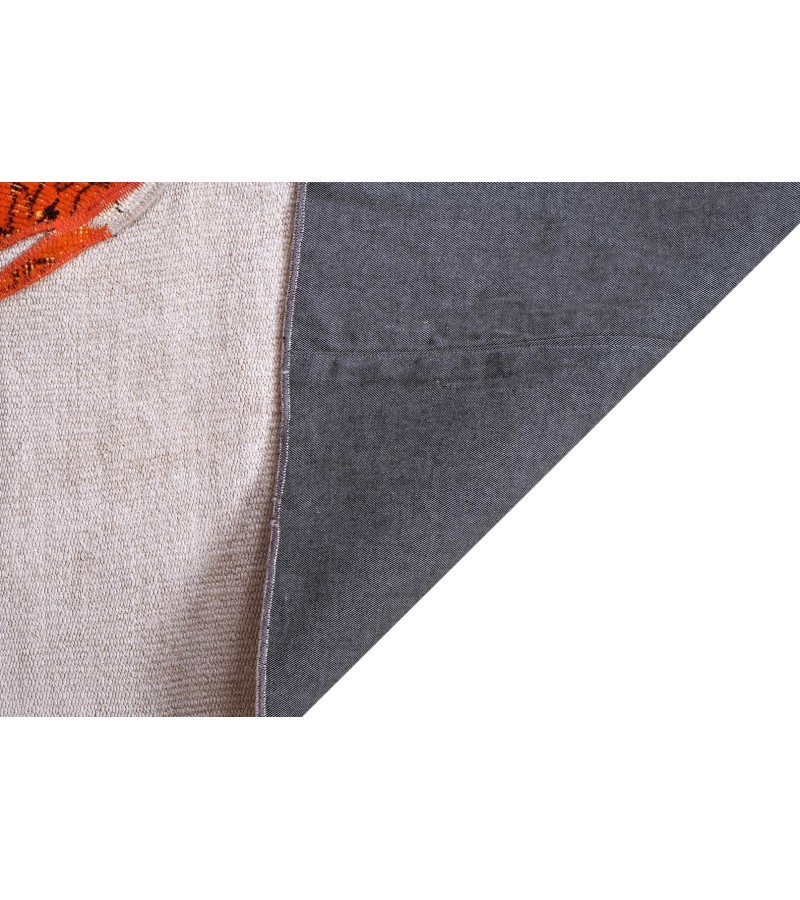 5'7x6'9 mustache fish , custom handmade work , hemp rug , unique beauty , decoration work , custom made to order , 175x213 cm