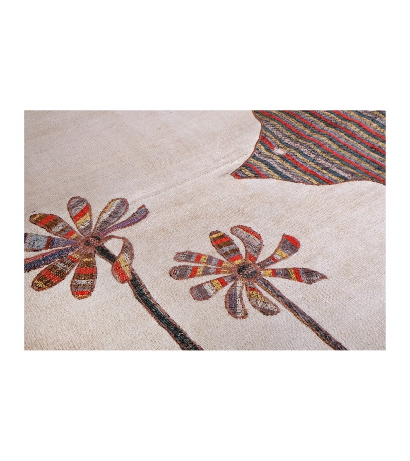 5'5x7'4 fish pattern carpet , custom handmade work , hemp rug , unique beauty , decoration work , custom made to order , 170x227 cm