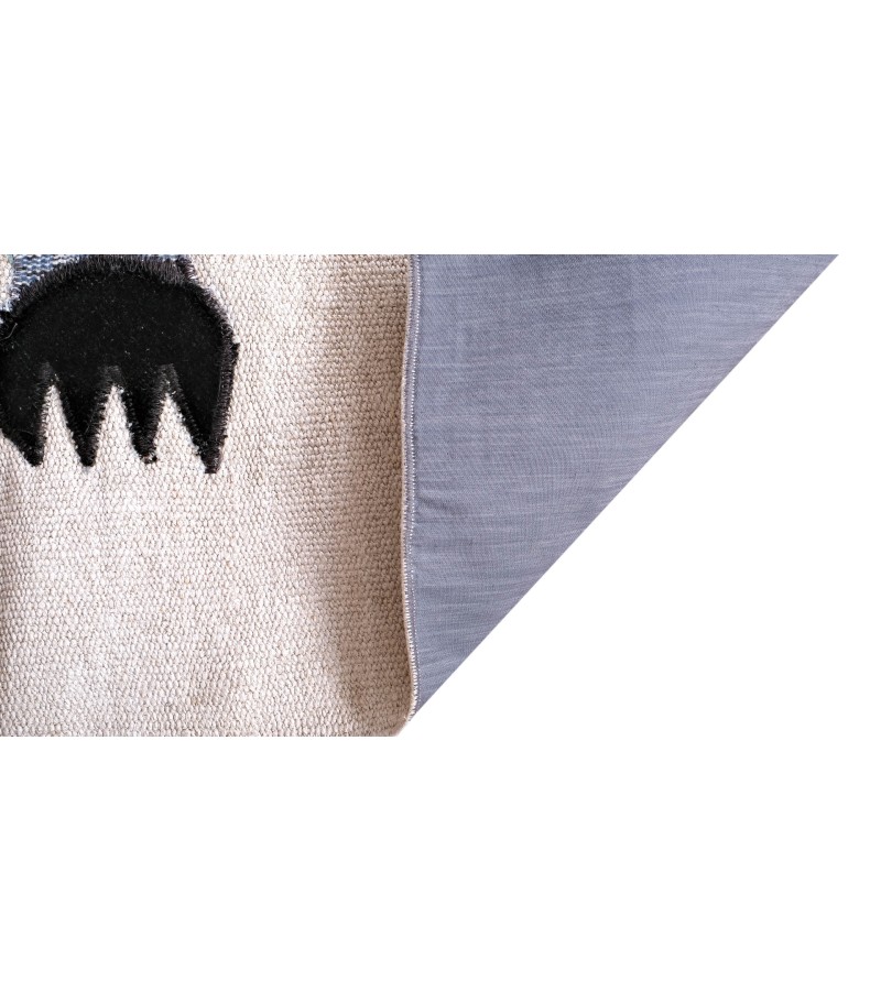 4x7 penguin pattern carpet , custom handmade work , hemp rug , unique beauty , decoration work , custom made to order , 130x225 cm