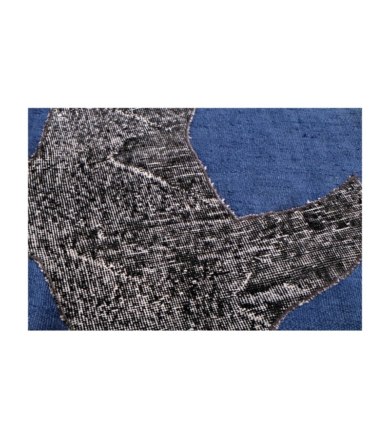 4'4x6'3 shark pattern carpet , custom handmade work , hemp in wool rug , unique beauty, decoration work , custom made to order , 135x195 cm