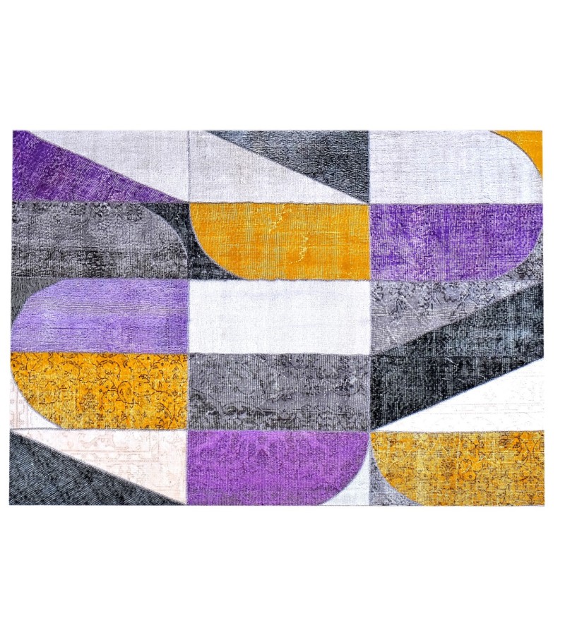 5'7x7'77 Geometric Custom Carpet , andmade work ,handmade wool rug , unique beauty , decoration work , custom made to order , 174x237 cm