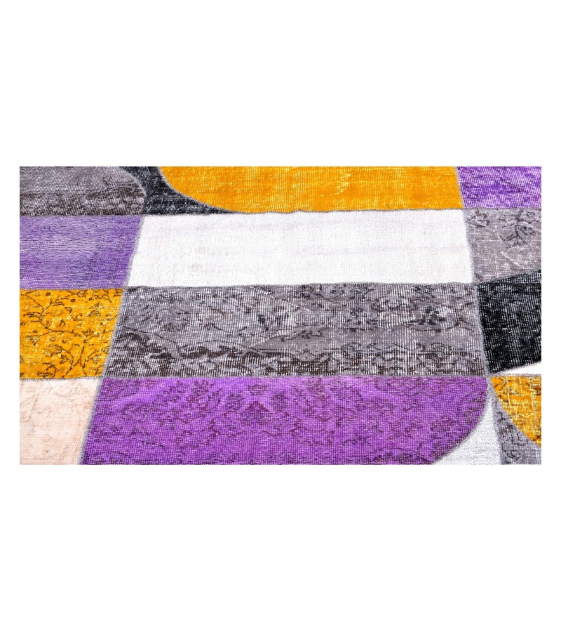 5'7x7'77 Geometric Custom Carpet , andmade work ,handmade wool rug , unique beauty , decoration work , custom made to order , 174x237 cm