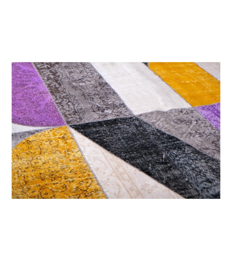 5'7x7'77 Geometric Custom Carpet , andmade work ,handmade wool rug , unique beauty , decoration work , custom made to order , 174x237 cm